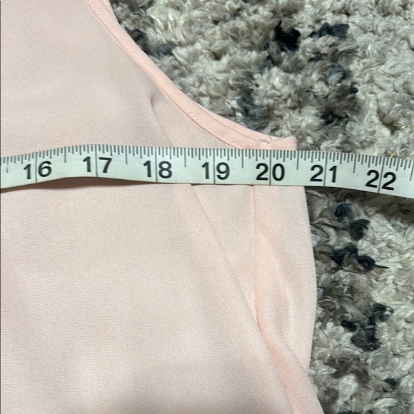 My Michelle Pink Sleeveless Asymmetrical Blouse with Peter Pan Collar - Picture 6 of 7